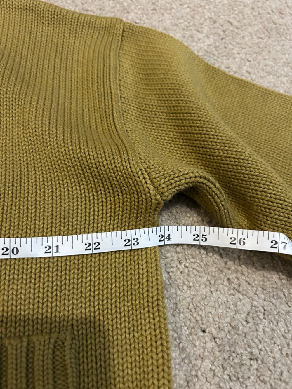 The Drop Brigitte cardigan olive green cotton sweater size Small S - Picture 7 of 10